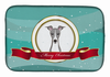 Holiday Dog on Dish Drying Mat - BB1546DDM