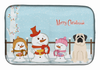 Holiday Dog on Dish Drying Mat - BB2348DDM