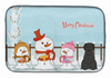 Holiday Dog on Dish Drying Mat - BB2412DDM