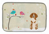 Christmas Presents between Dog Friends Dish Drying Mat - S000213B001695P115596V075