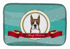 Holiday Dog on Dish Drying Mat - S000213B001695P115596V062
