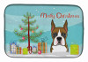 Holiday Dog on Dish Drying Mat - S000213B001695P115596V063