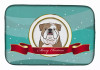 Holiday Dog on Dish Drying Mat - S000213B001695P115596V095