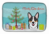 Holiday Dog on Dish Drying Mat - BB1627DDM