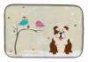 Christmas Presents between Dog Friends Dish Drying Mat - S000213B001695P115596V111