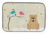 Christmas Presents between Dog Friends Dish Drying Mat - S000213B001695P115596V114