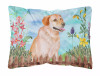 Spring Dog Art Canvas Fabric Decorative Pillow - S000213B001695P111637V000