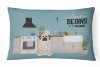 Dog Kitchen Scene Art Canvas Fabric Decorative Pillow - S000213B001695P020363V000