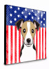American Flag and Dog Artwork Wall Panel - S000213B001695P014454V029