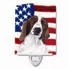 USA American Flag with Dog Ceramic Night Light - S000213B001695P103142V000
