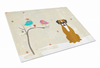 Christmas Presents Dog Print Glass Cutting Board Large - BB2588LCB