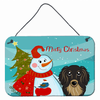 Snowman with Dog Art Wall or Door Hanging Prints - S000213B001695P057624V000