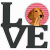 Dog Hearts Love and Valentine's Day Metal Wall Artwork LOVE