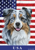 Australian Shepherd Blue Merle - Best of Breed All-American II Outdoor Flag
