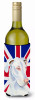 Dog with English Union Jack British Flag Wine Bottle Hugger - S000213B001695P039795V000