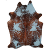 ACID WASHED HAIR ON COWHIDE DISTRESSED ACQUA BLUE - CPDDIACB3A-00126166