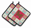 Dog XOXO Pair of Pot Holders - S000213B001695P010338V012