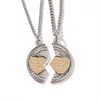 Silver And Plated Medallion Necklace