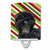 Candy Cane Holiday Christmas Dog Art Ceramic Night Light - SS4580CNL
