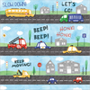 Street Scene by ND Art & Design, Canvas Art - C1071633-0240000-ACCQAMA