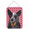 Hearts Love and Valentine's Day Design with Dog Wall or Door Hanging Prints - S000213B001695P029078V000