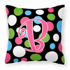 Monogram Letter Fabric Decorative Pillow - CJ1038-BPW1414