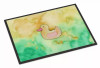 Animal Bathing Watercolor Art Indoor or Outdoor Mat - S000213B001695P087407V010