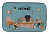 Dog in Sweet Home Dish Drying Mat - CK7972DDM