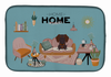 Dog in Sweet Home Dish Drying Mat - CK7974DDM