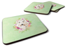 Flowers Design with Dog Foam Coaster Set of 4 - S000213B001695P003403V000