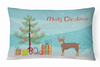 Christmas Tree Dog Art Canvas Fabric Decorative Pillow Style 2 - S000213B001695P001262V000