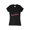 Dog Mom- Women's Jersey Short Sleeve Deep V-Neck Tee - S002142B002493P000465V002