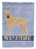 Shepherd Pit Mix #2 Welcome Flag Garden Size