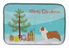 Christmas Tree and Dog on Dish Drying Mat - S000213B001695P115594V004