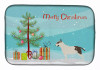 Christmas Tree and Dog on Dish Drying Mat - S000213B001695P115594V011