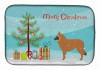 Christmas Tree and Dog on Dish Drying Mat - S000213B001695P115594V006
