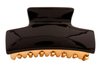 Med Gold Hair Claw With Alex Decoration Black - 1214-01