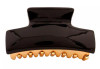 Med Gold Hair Claw With Alex Decoration Black - 1214-10