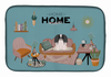 Dog in Sweet Home Dish Drying Mat - CK7950DDM