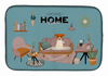 Dog in Sweet Home Dish Drying Mat - CK7953DDM