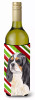 Candy Cane Christmas Design with Dog Wine Bottle Hugger - S000213B001695P033204V000