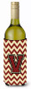 Monogram Letter Chevron Wine Bottle Hugger - CJ1061-VLITERK