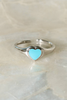 Silver Cotton Candy Heart 925 Ring