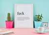 Fuck - Greeting Card/Wall Art Print