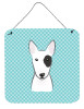 Checkerboard Design with Dog Wall or Door Hanging Prints - S000213B001695P043594V000