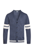 Two Stripe Cardigan - NR2002-BLUE-M