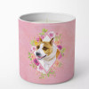 Dog 10 oz Flowers Decorative Soy Candle - S000213B001695P020158V005