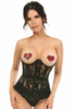Lavish Sheer Lace Underwire Open Cup Underbust Corset - LV-1160-4X