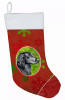 Dog and Christmas Snowflakes Christmas Stocking - S000213B001695P118008V013