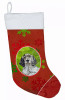 Dog and Christmas Snowflakes Christmas Stocking - S000213B001695P118008V014
